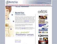 Tablet Screenshot of mariettacontactlens.com